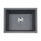 Msi Black Single Bowl 24in X 18in Quartz Undermount  Kitchen Sink ZOR-QTZ-SBSNK-0101 - alternate 5